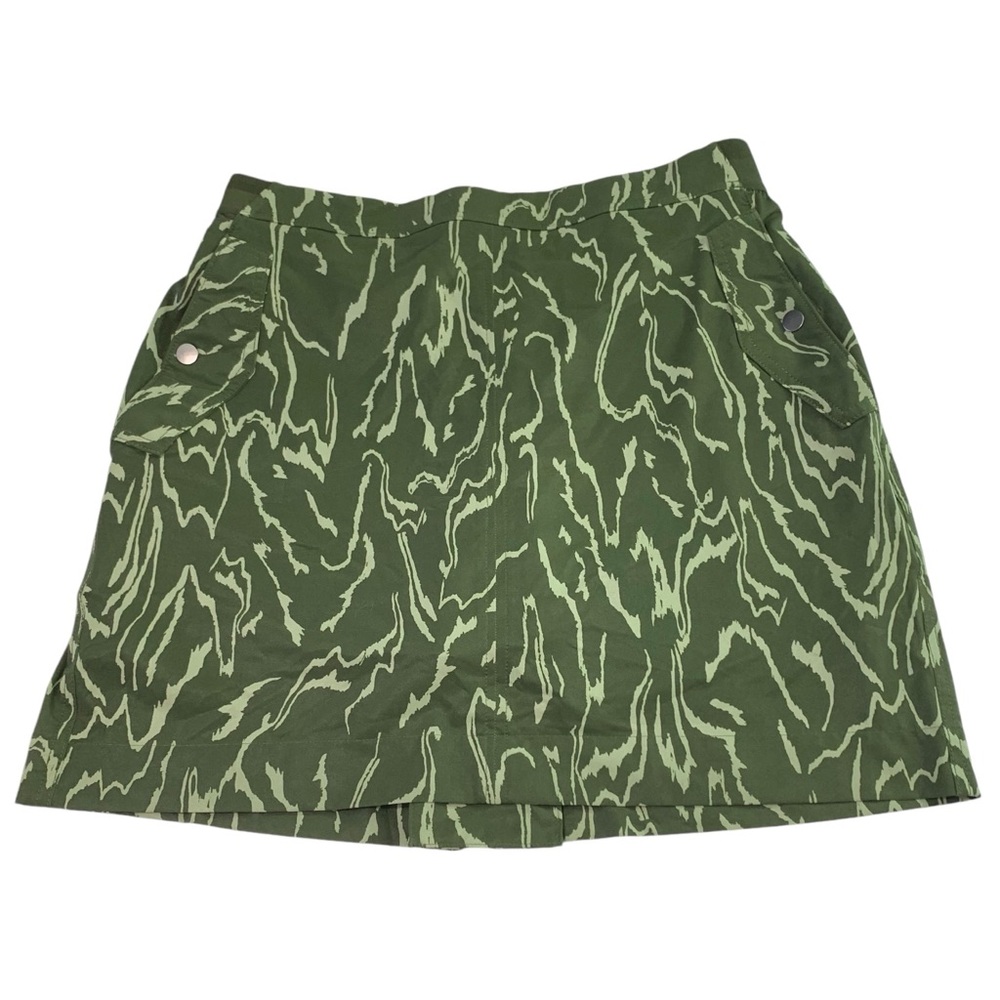 ATHLETA Green Camo 4 Pocket Skort Sz 12 - Picture 3 of 8